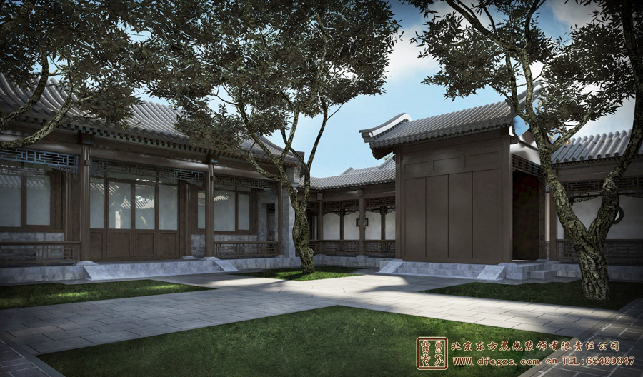 農(nóng)村仿古中式建筑設(shè)計(jì)案例