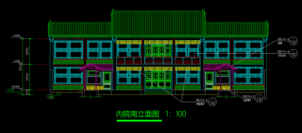 徽派二進中式建筑設(shè)計案例